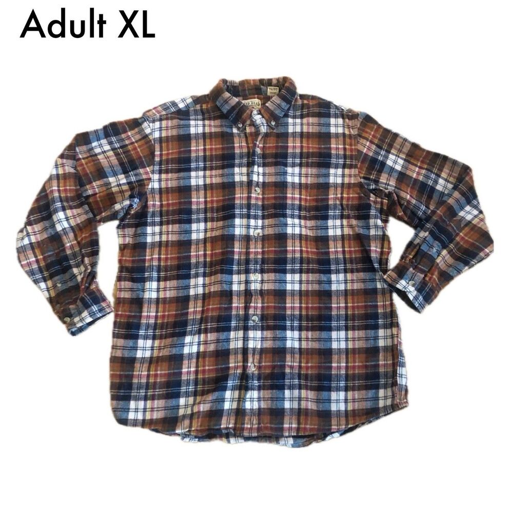 RedHead flannel plaid long sleeve button up shirt extra large